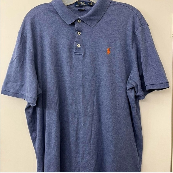 Polo by Ralph Lauren Men's Blue Polo Shirt - Picture 1 of 3